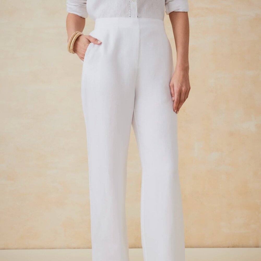 J.McLaughlin Rita Pants in White Size 0. NWT!! - Picture 2 of 6